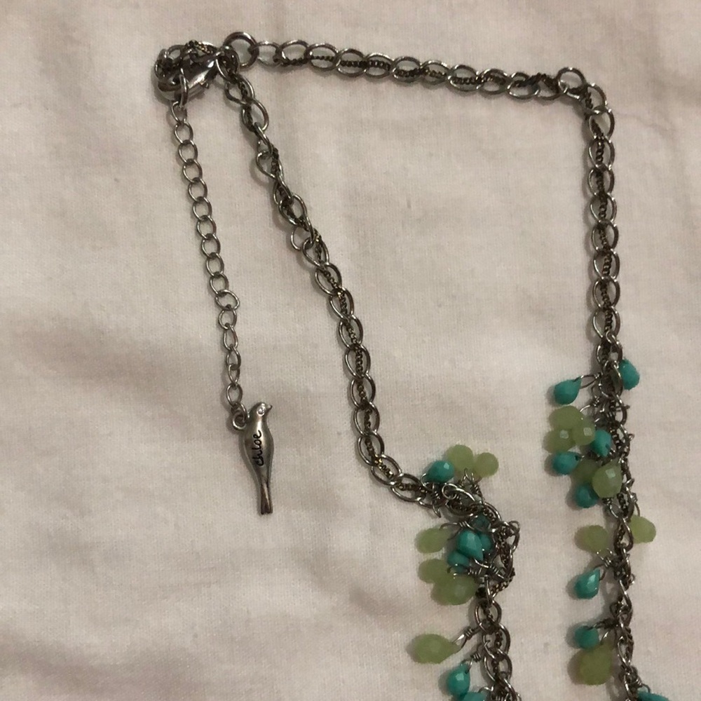 Teal Chloe necklace